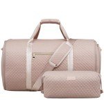 Coolife Convertible Garment Duffel Bag - Pink