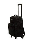 Rockland 17-Inch Double Handle Rolling Backpack - Black