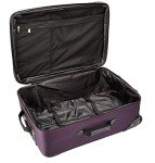 Purple Expandable 2-Piece Softside Luggage Set