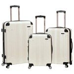 Rockland London White Hardside Spinner Luggage Set
