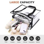 BAGAIL Stadium Approved Clear Tote Bag with Zipper