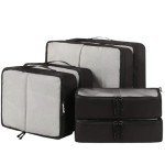 BAGAIL 6-Piece Packing Cubes for Travel