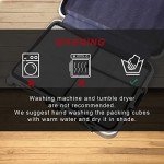 BAGAIL 6-Piece Packing Cubes for Travel