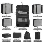 BAGAIL 10-Piece Packing Cubes Set for Travel