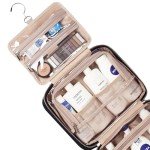 NISHEL Women's Portable Hanging Toiletry Bag - Black