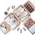 NISHEL Large Pink Travel Toiletry Bag for Women