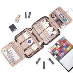 NISHEL Women's Portable Hanging Toiletry Bag - Black