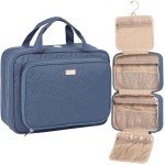 NISHEL Aegean Blue Hanging Toiletry Bag