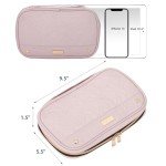 NISHEL Pink Travel Jewelry Organizer Case