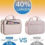 NISHEL Stand-Up Travel Makeup Bag in Pink