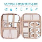 NISHEL Pink Travel Tech Organizer Case