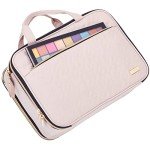 NISHEL Stand-Up Travel Makeup Bag in Pink