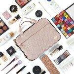 NISHEL Stand-Up Travel Makeup Bag in Pink