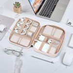 NISHEL Pink Travel Tech Organizer Case