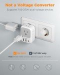 TESSAN 2 Pack USB C European Plug Adapter