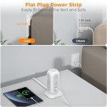 11-Outlet Power Strip with USB Ports and Extension Cord