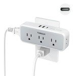 5-Outlet USB C Wall Charger with Surge Protector