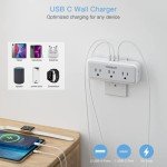 5-Outlet USB C Wall Charger with Surge Protector