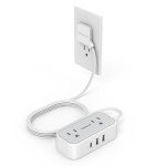Travel Power Strip with USB Ports and Outlets