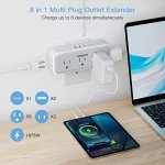 5-Outlet USB C Wall Charger with Surge Protector