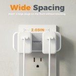 TESSAN Multi Plug Surge Protector with USB Ports