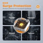 Travel Surge Protector Power Strip with USB Ports