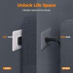 TESSAN Tower Power Strip with USB Ports