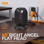 TESSAN Tower Power Strip with USB Ports