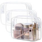 PACKISM TSA Approved Clear Toiletry Bag 3-Pack