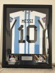 Framed Lionel Messi Autographed World Cup 2022 Shirt
