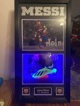 Lionel Messi 3D Barcelona Boot Display Case