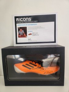 Lionel Messi Autographed Soccer Boot with COA