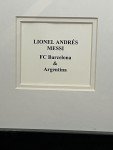 Framed Signed Lionel Messi Boot with COA