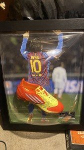 Lionel Messi Autographed Soccer Cleat with COA