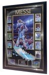 Framed Autographed Lionel Messi Soccer Boot