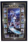 Framed Autographed Lionel Messi Soccer Boot