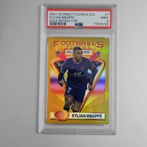 Kylian Mbappe 2021-22 UCL Gold Refractor 7/50