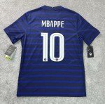 France 2020/21 Nike Mbappe #10 Home Jersey - L