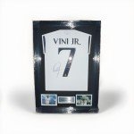 Framed Vinicius Junior Signed Real Madrid Shirt