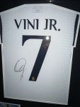 Framed Vinicius Junior Signed Real Madrid Shirt