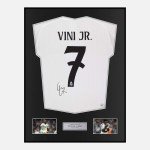 Vinicius Junior Signed Real Madrid Framed Shirt