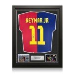 Neymar Jr Signed Barcelona 2024-25 Jersey Display