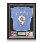 Erling Haaland Autographed 2023-24 Manchester City Shirt