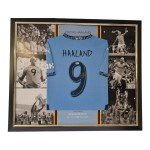 Framed Erling Haaland Signed Manchester City Jersey