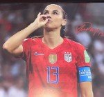 Alex Morgan Autographed 11x17 Tea Celebration Print