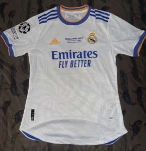 Real Madrid Benzema 21/22 UCL Final Jersey Large