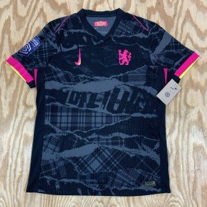 Nike Naomi Girma Chelsea Soccer Jersey - Black/Pink