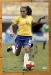 Marta Autographed 12x18 Brazil Soccer Photo