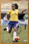 Marta Autographed 12x18 Brazil Soccer Photo