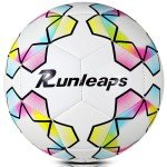 Runleaps Size 4 Futsal Soccer Ball - Star Pattern